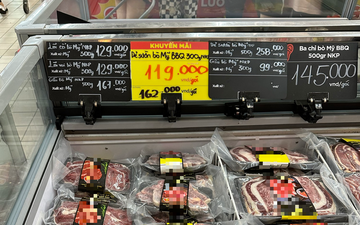 Thịt heo, bò, gà ngoại vào cuộc đua giảm giá