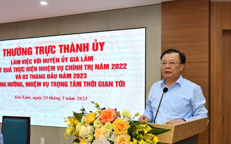 Bí thư Hà Nội: 'Lên quận nhưng phải bảo đảm sinh kế lâu dài cho người dân'