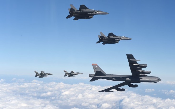 Mỹ điều ‘pháo đài bay’ B-52 tập trận với Hàn Quốc