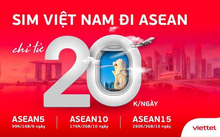 Mang SIM Viettel đi quốc tế chỉ từ 20.000 đồng/ngày