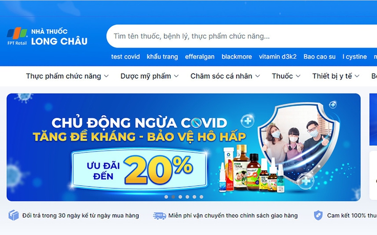 FPT Long Châu dẫn đầu bảng xếp hạng Global E-Pharmacy năm 2022