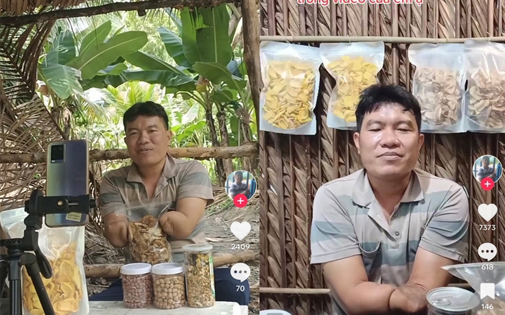 Người đàn ông mất đôi tay tập bán hàng online vì 'muốn vợ con đỡ khổ' Người đàn ông mất đôi tay tập bán hàng online vì 'muốn vợ con đỡ khổ'