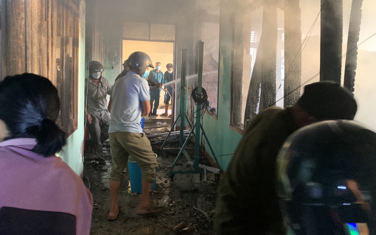 Quảng Ngãi: Cháy tại Trường THCS Phổ Thạnh, thiệt hại hơn 200 triệu đồng