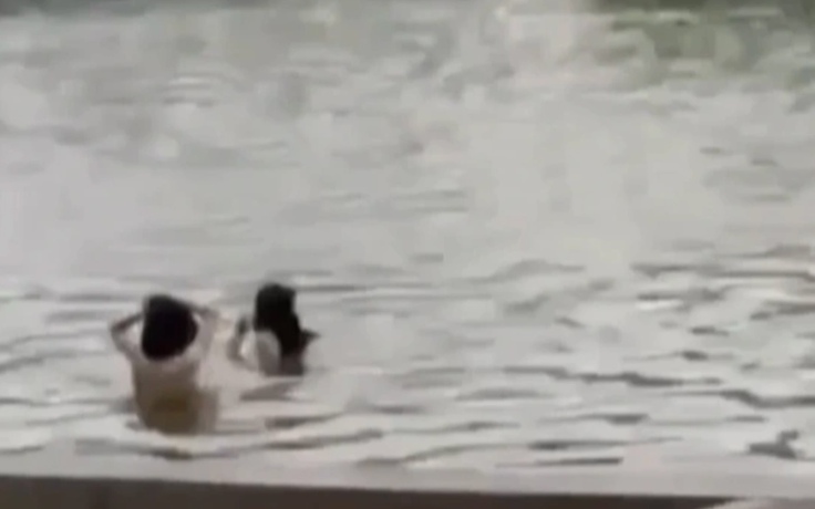 2 thanh niên 'tắm tiên' ở hồ Hoàn Kiếm có thể bị xử phạt từ 1 - 3 triệu đồng
