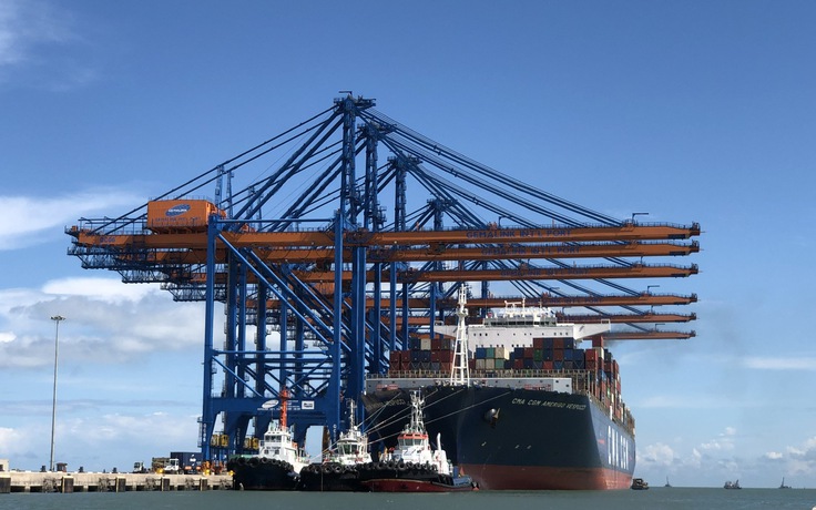 Sản lượng hàng qua cụm cảng Cái Mép - Thị Vải giảm hai con số