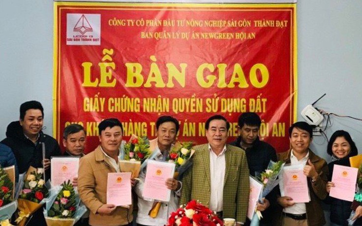 Bàn giao sổ đỏ dự án Cầu Hưng - Lai Nghi