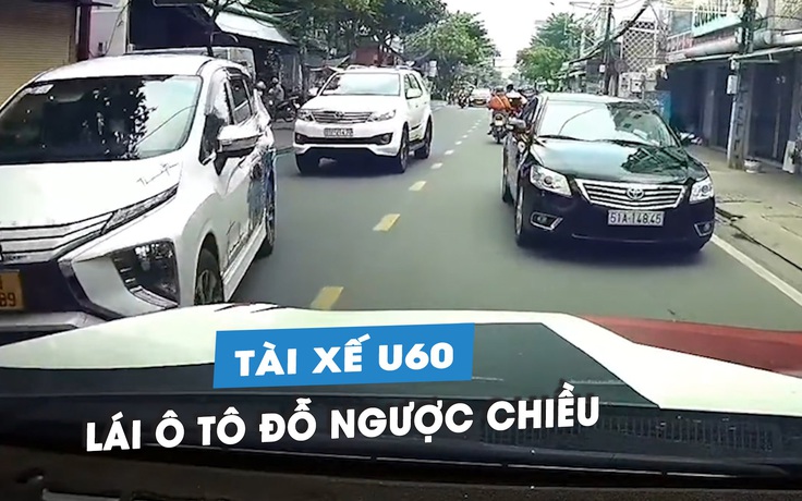 Tài xế U.60 lái xe Toyota Camry đỗ ngược chiều, dân mạng phẫn nộ