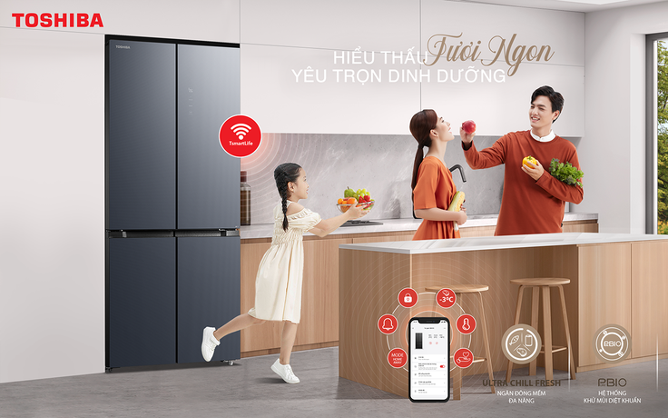 Toshiba ra mắt dòng tủ lạnh thông minh hiểu thấu mọi nhu cầu của gia đình