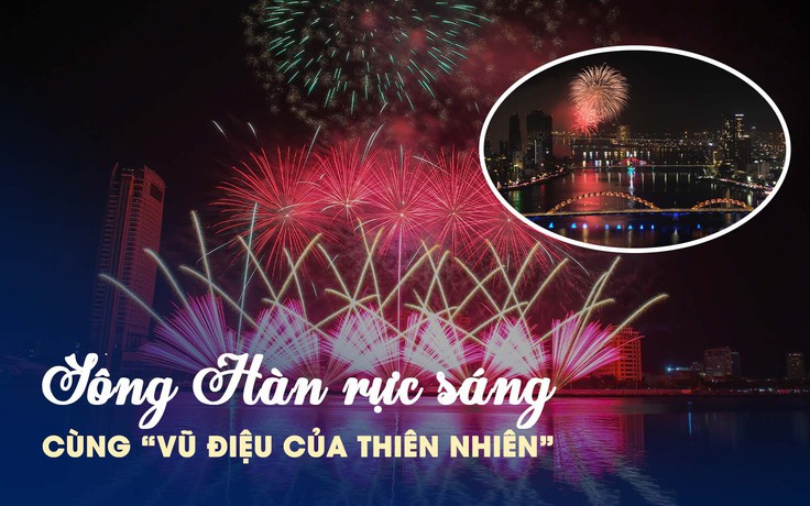 'Rồng pháo hoa' vẽ bức tranh thiên nhiên huyền bí trên sông Hàn