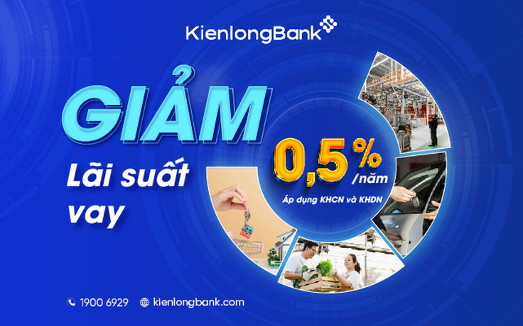 KienlongBank tiếp tục hạ lãi suất cho vay
