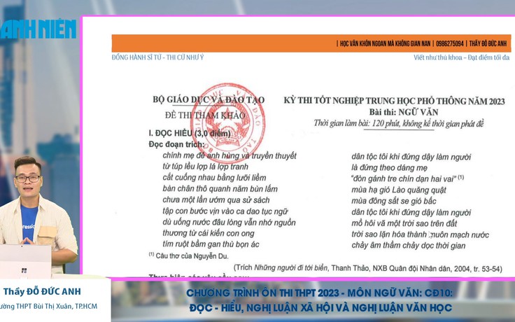 ÔN THI THPT 2023 | Môn Văn | Chuyên đề 10 | Nghị luận xã hội và nghị luận văn học