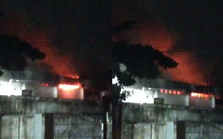 TP.HCM: Cơ sở mút xốp ở Q.8 phát cháy trong đêm