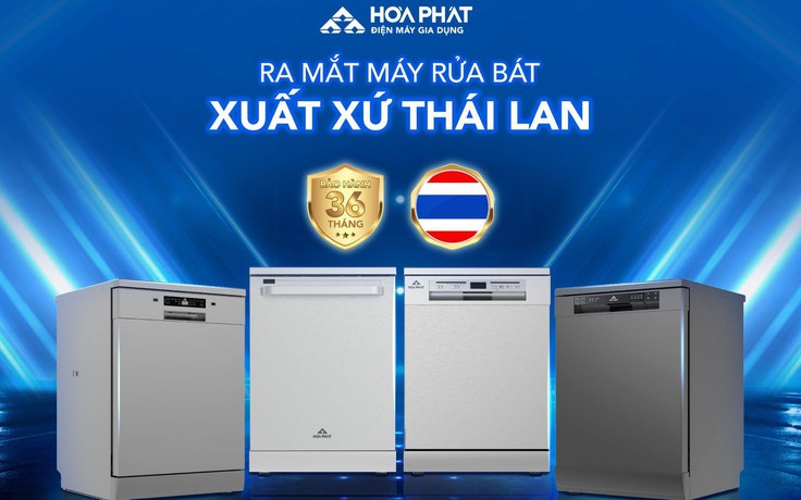 Hòa Phát ra mắt bộ sưu tập máy rửa bát, tiết kiệm 85% lượng nước tiêu thụ