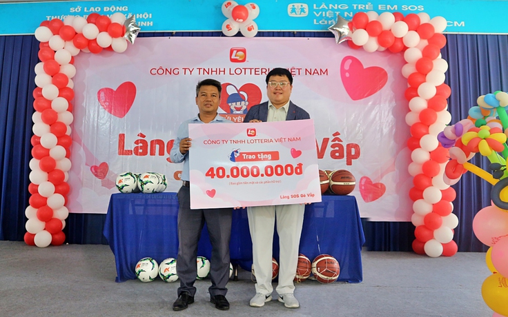 Lotteria mang niềm vui Quốc tế thiếu nhi đến Làng trẻ em SOS Gò Vấp