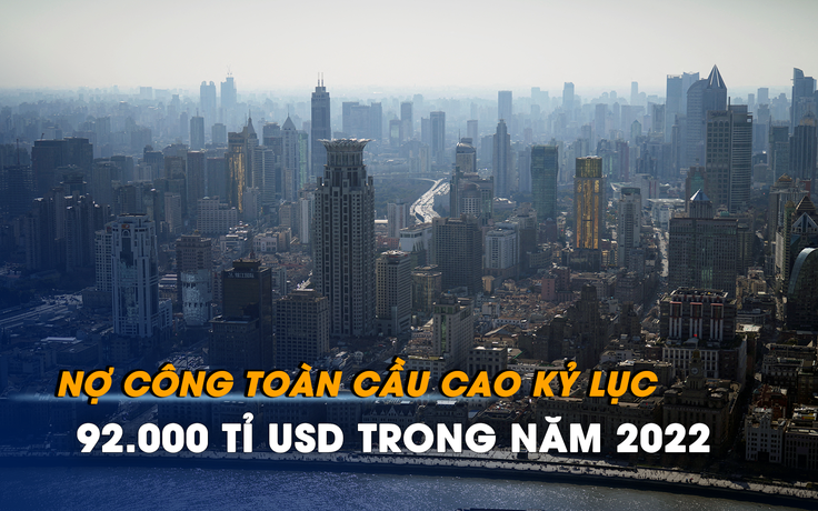 Nợ công toàn cầu cao kỷ lục 92.000 tỉ USD trong năm 2022