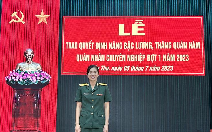 Ánh Viên trở thành trung tá quân nhân chuyên nghiệp trẻ nhất Việt Nam