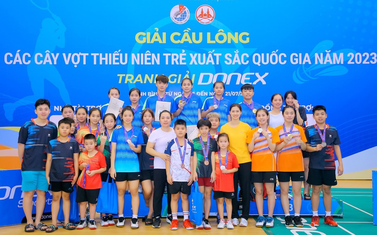 Bế mạc giải cầu lông các cây vợt thiếu niên trẻ xuất sắc quốc gia 2023