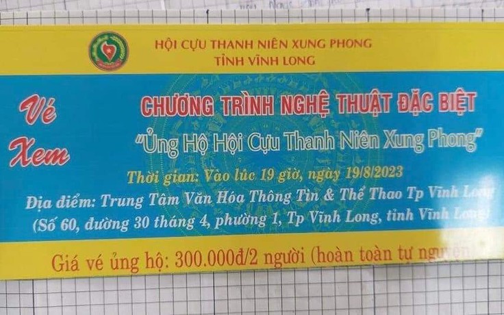 Bắt thu hồi vé xem chương trình nghệ thuật ‘chui’ ở Vĩnh Long