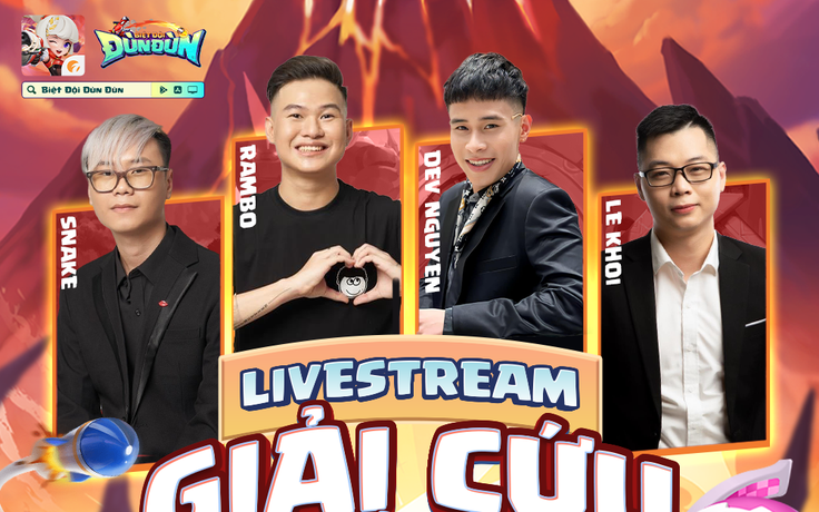 Khi Chúa Hề làng streamer game Việt đụng độ tựa game siêu bựa Biệt Đội Đùn Đùn