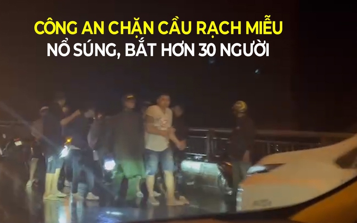 Cận cảnh chặn cầu Rạch Miễu, bắt hơn 30 người mang súng và áo chống đạn