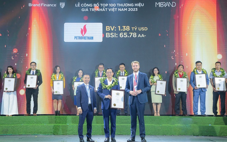 Lần thứ 4 liên tiếp, Petrovietnam trong Top 10 thương hiệu giá trị nhất Việt Nam