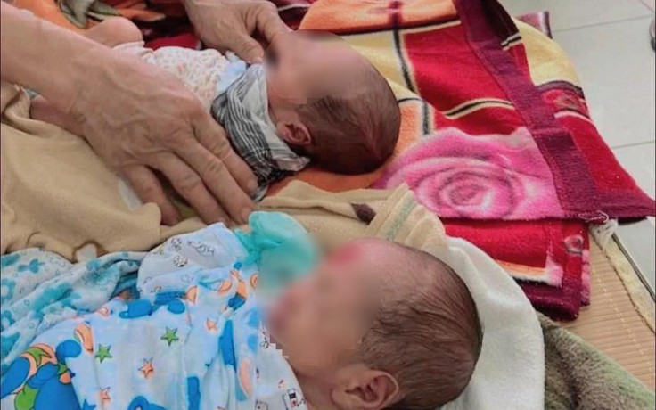 2 bé sinh đôi bị bỏ rơi ven đường kèm dòng chữ 'nhặt được xin nuôi giúp'