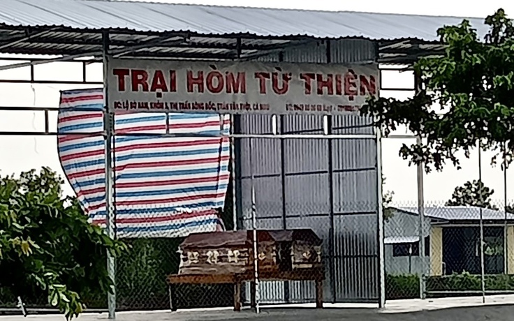 'Trại hòm từ thiện' trong công trình xây dựng trái phép đã di dời