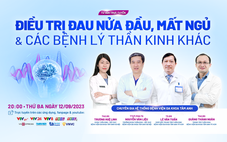 Điều trị đặc hiệu trầm cảm, đau nửa đầu, mất ngủ