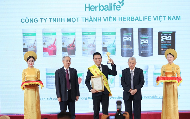 Herbalife Việt Nam đạt giải thưởng 'Sản phẩm vàng vì sức khỏe cộng đồng năm 2023'