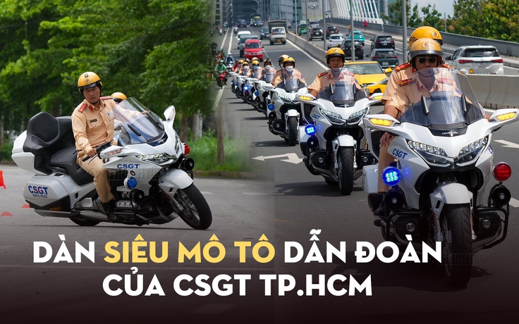 Cận cảnh dàn siêu mô tô dẫn đoàn của CSGT TP.HCM