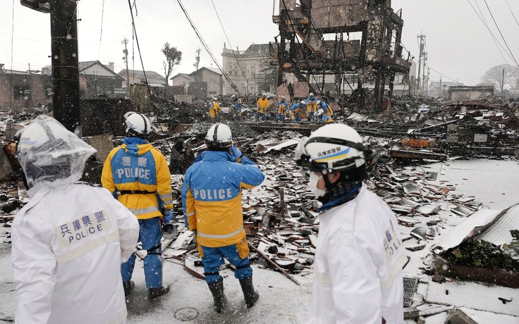 Nhật Bản: nạn nhân động đất tăng mạnh; nhiệt độ xuống mức đóng băng