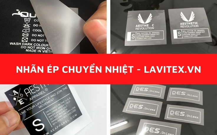 Lavitex cung cấp dịch vụ nhãn ép nhiệt hàng đầu