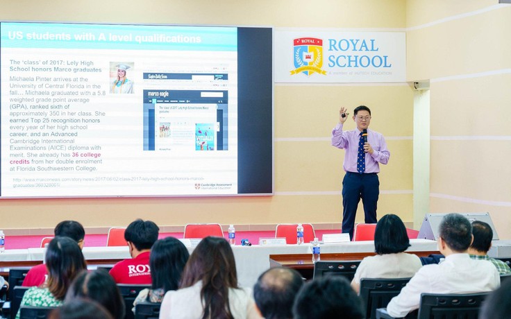 Học sinh Royal School nhận 'chìa khóa vàng' mở cửa tương lai