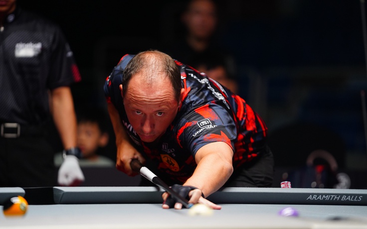 Tay cơ 'huyền thoại' Shane Van Boening dừng chân sớm ở Hanoi Open Pool Championship 2024