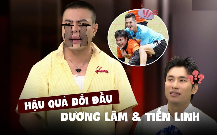 Hậu quả của Lê Dương Bảo Lâm khi đối đầu với cầu thủ Tiến Linh