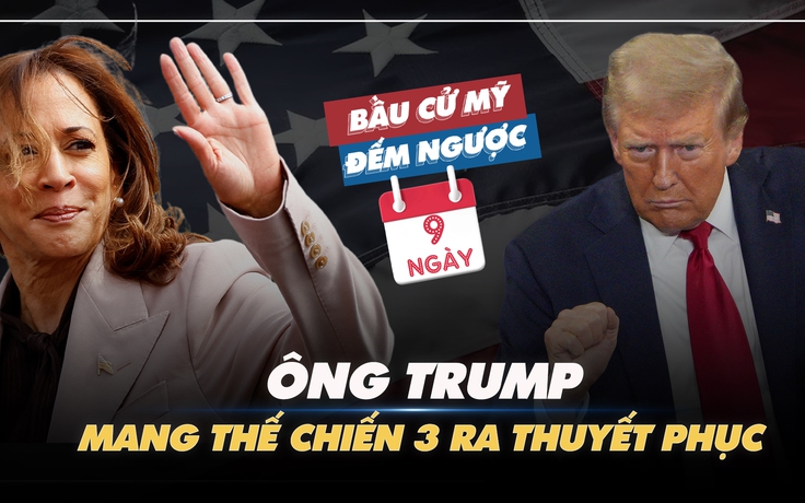 BẦU CỬ MỸ ĐẾM NGƯỢC:  Ông Trump mang Thế chiến 3 ra thuyết phục