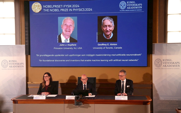 Trí tuệ nhân tạo 'thăng hoa' ở giải Nobel Vật lý 2024