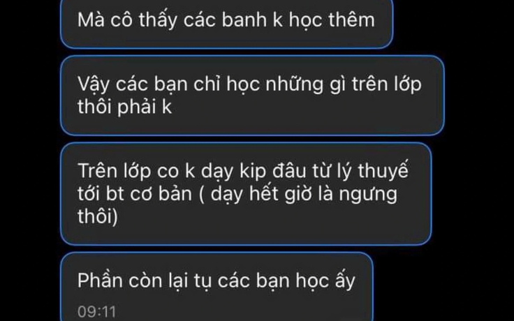 Giáo viên bị 'tố' ép học sinh học thêm: Đã có hình thức xử lý