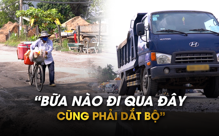 'Bẫy' chi chít trên đường Lò Lu, người dân chỉ dắt bộ, không dám chạy xe