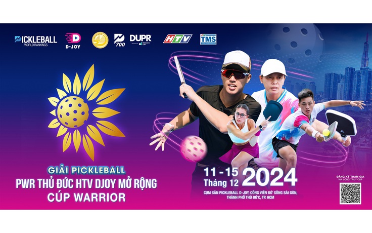 Giải pickleball PWR Thủ Đức HTV DJOY mở rộng - Cúp WARRIOR sắp diễn ra