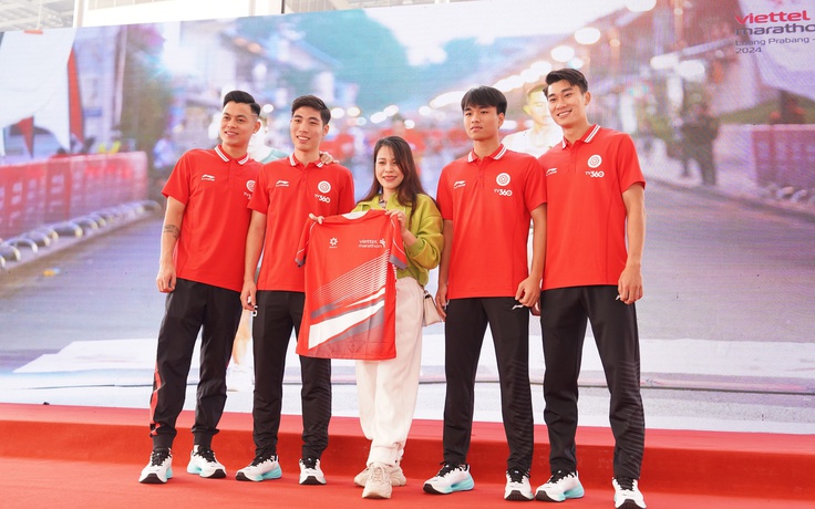 Dàn sao Thể Công Viettel cùng Nguyễn Thị Oanh khuấy động giải Viettel marathon 2024