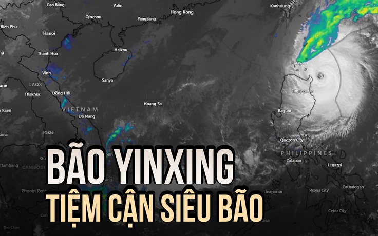 Bão Yinxing tăng cấp, tiệm cận mức siêu bão