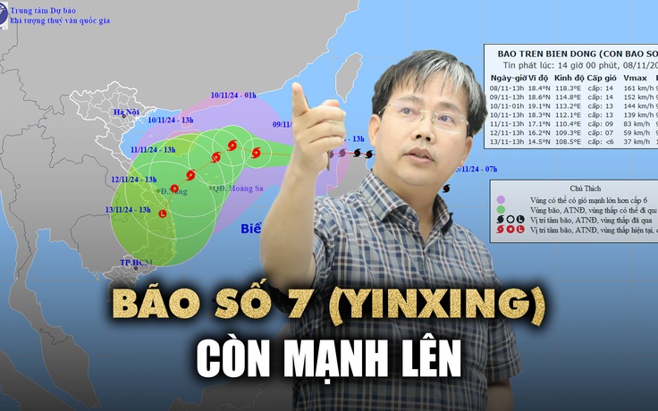 Bão số 7 (Yinxing) còn mạnh lên, nguy cơ 'bão chồng bão' trên Biển Đông