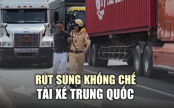 CSGT rút súng khống chế tài xế Trung Quốc chở thuốc lá không rõ nguồn gốc