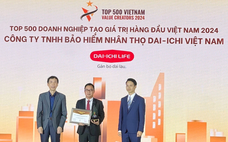 Dai-ichi Life Việt Nam đạt ‘Top 500 Doanh nghiệp tạo giá trị hàng đầu Việt Nam 2024’