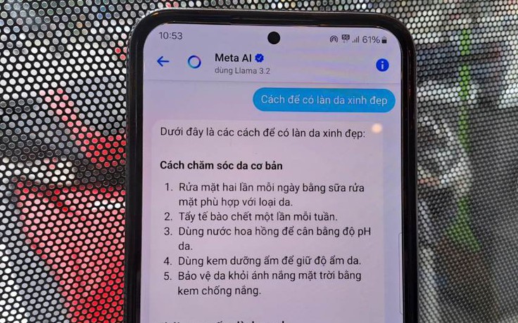 Nhiều người trẻ hiện nay khi không biết gì là hỏi... Meta AI