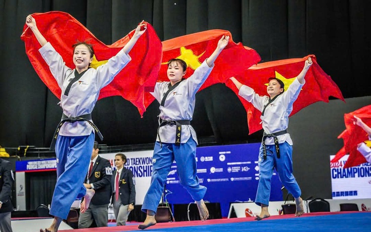 'Hot girl' taekwondo Châu Tuyết Vân đoạt HCV thế giới lứa tuổi U.50