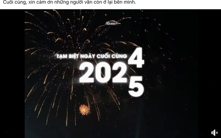 Tạm biệt năm cũ 2024: Mạng xã hội ngập tràn lời chúc,  mong năm mới tươi vui