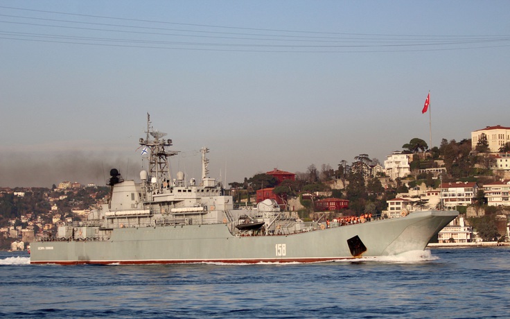 Ukraine tuyên bố đánh chìm tàu đổ bộ Nga ở biển Đen