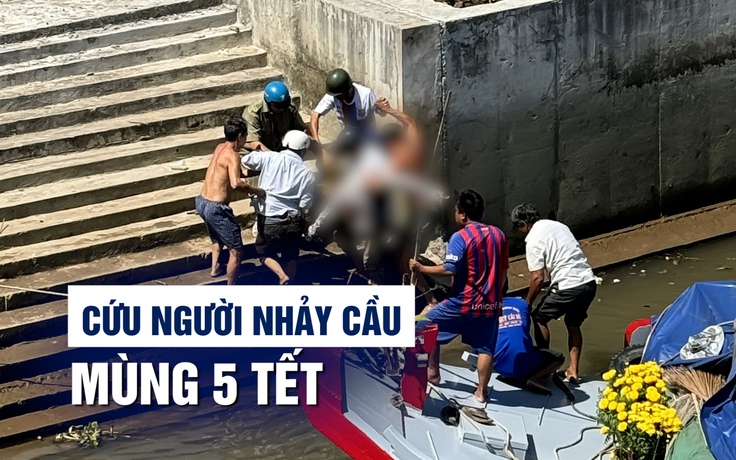 Chủ sà lan cứu người phụ nữ nhảy cầu Thiềng Đức mùng 5 tết